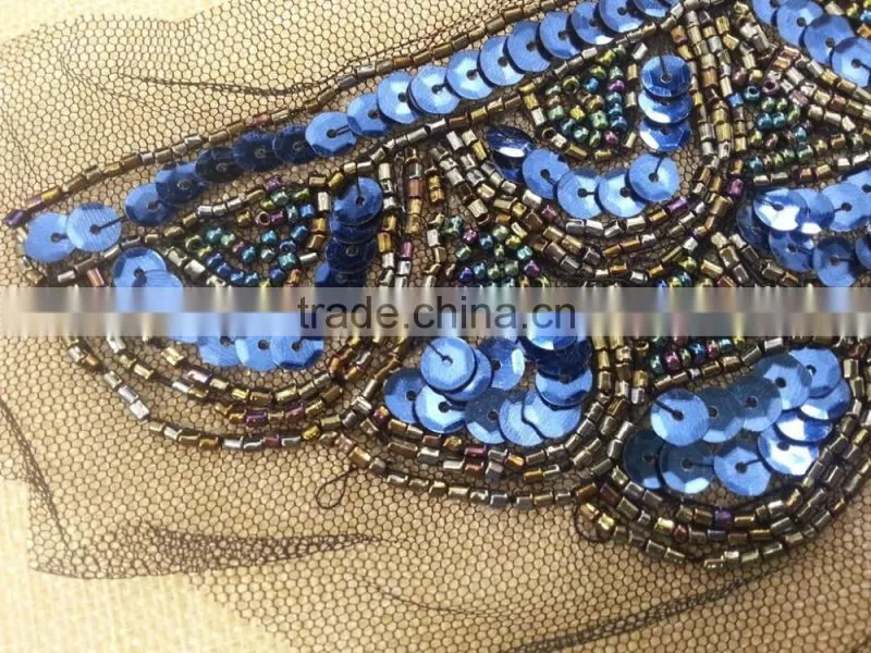 New Arrive Fancy handmade beaded trimming For Shoulder -- M116