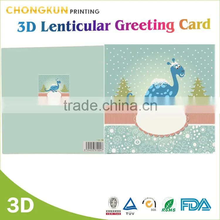 Custom design christmas greeting card