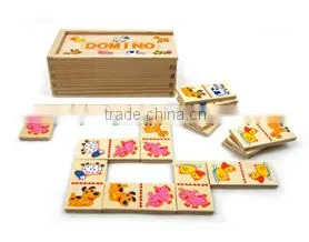 clastic china factory toys 28 pcs fancy toy in storage wood box enlightenment early education children domino game