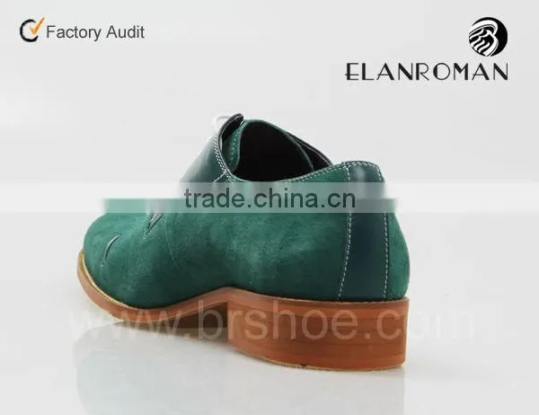 The newest cow suede leather dress men shoes