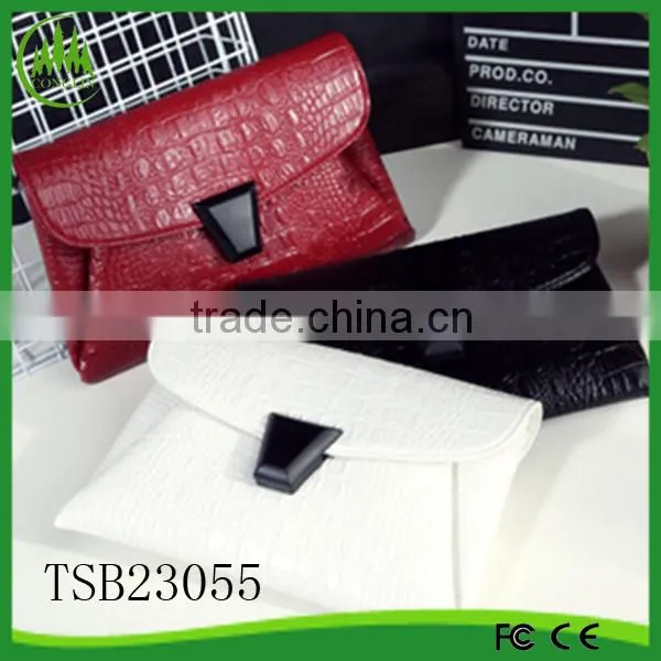 New Women Party Club Evening Leather Handbag Purse messenger Bag Crocodile Clutch