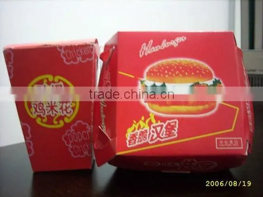 High quality hamburger paper box
