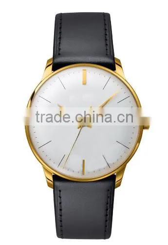 Alibaba 2016 top selling leather western wrist watcheswholesale men waterproof watch