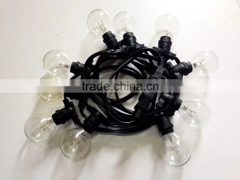 garden wedding party lights waterproof decoration lights 220V 25 socket outdoor string lights