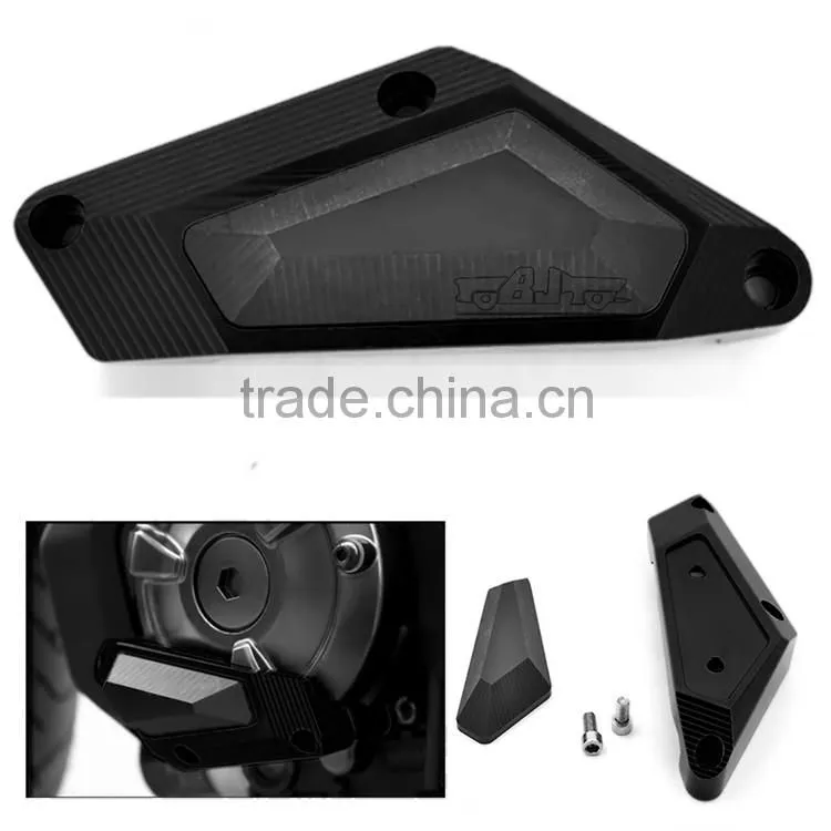 BJ-EG-MT07 Black Aftermarket Motorcycle Engine Parts Aluminum and POM Engine Guard for Yamaha MT07 FZ7 2014-2015