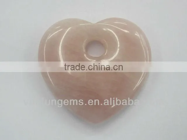 Wholesale 35x 6mm Soft Yellow Jade heart shape pendant