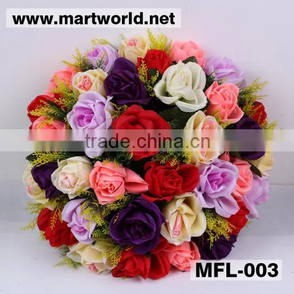 Mixed color artificial wedding flower for wedding & party decoration for sale (MFL-003)