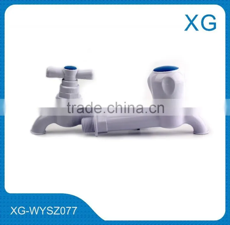 ABS long handle water faucet/PVC transparent round handle water bibcock tap/Kitchen sink basin mixer tap faucets India market