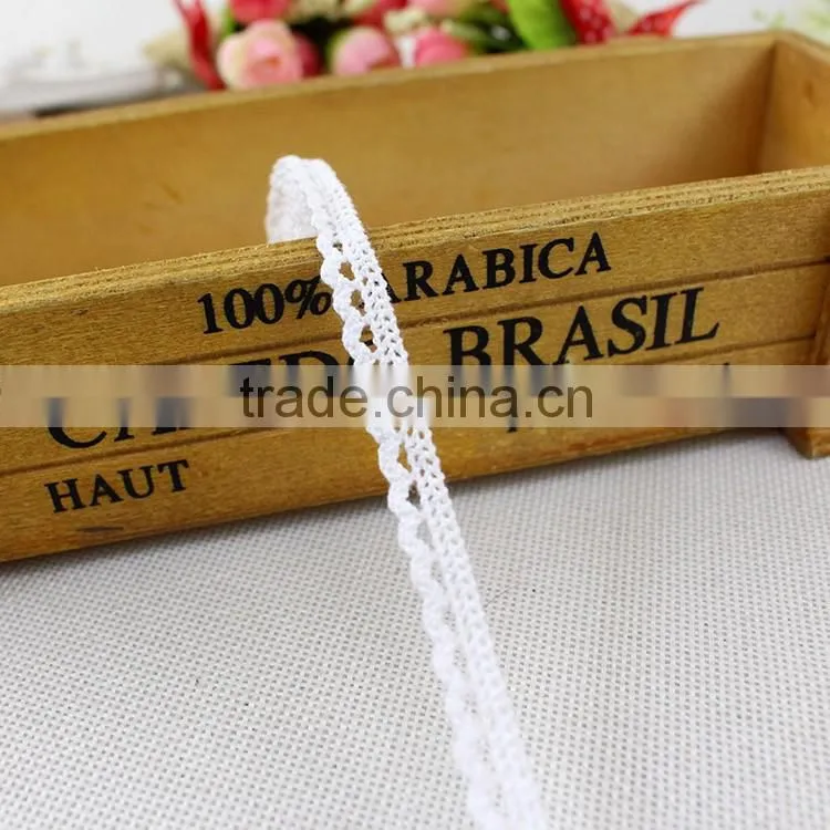 2016 high quality factory price luxury cotton lace trimming fabric for weding dress market in dubai