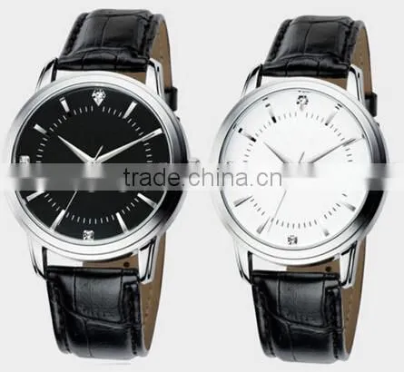 Men's/Women's Fashion Leather Band Couples Quartz Wrist Watch Sales Gift