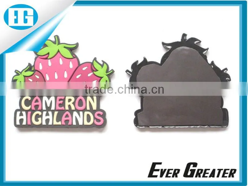 custom 3d fridge magnet,strawberry fruit fridge magnet,wholesale fridge magnet sticker