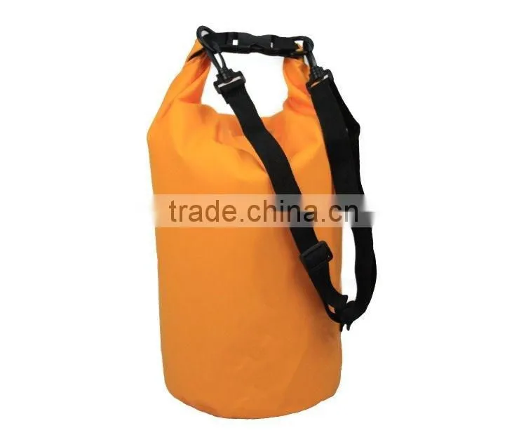 Outdoor 5L 10L 15L 20L 30L 40L 500D PVC tarpaulin waterproof dry bag with strap