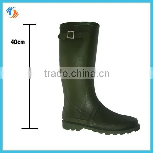 New Men French Hunting Boots Rubber Insulated Tall Knee High Boots