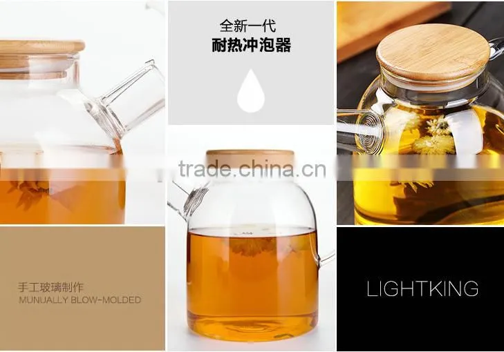 600ml borosilcate glass teapot set cat tea kettle unique tea kettle