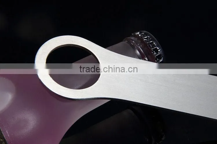 Frosted Steel Color Double Round Beer Bottle Opener