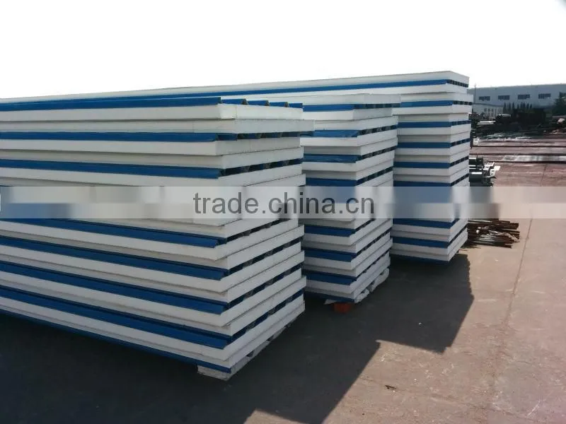 Weld H beam lightweight steel warehouse sandwich panels structure