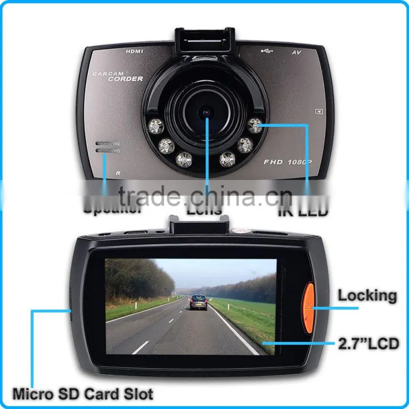 2.7" G30 DVR Camera 1080p Full HD Camcorder Video HDMI G-sensor 170 Car Recorder
