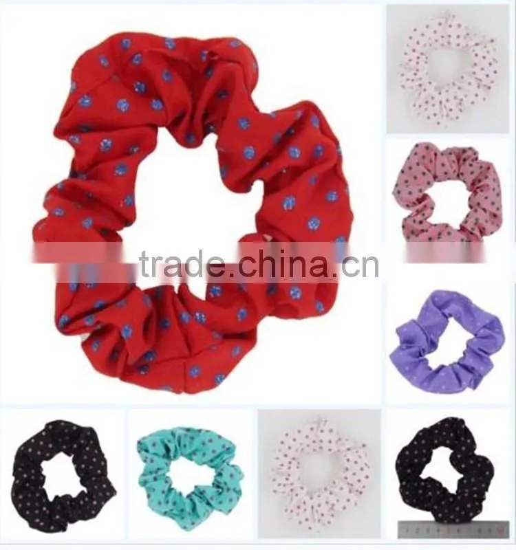 fancy Velvet rhinestone pink scrunchy Ponytail Holde wholesale fascinators