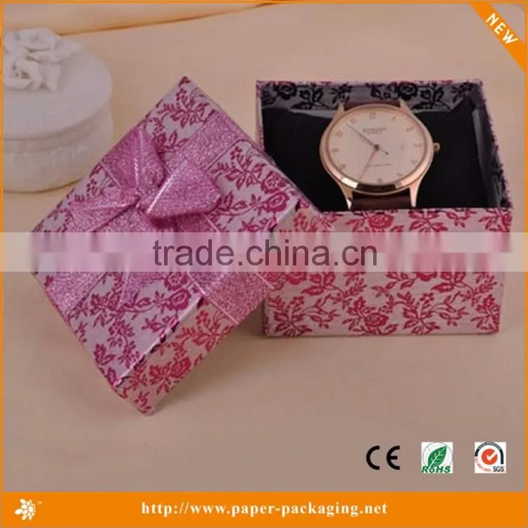 Fashion design watch box paper jewelry box