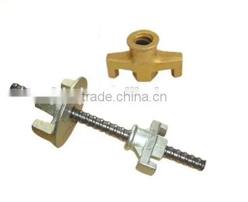 Formwork Galvanized Tie Rod Casting iron wing Nut 15 / 17mm