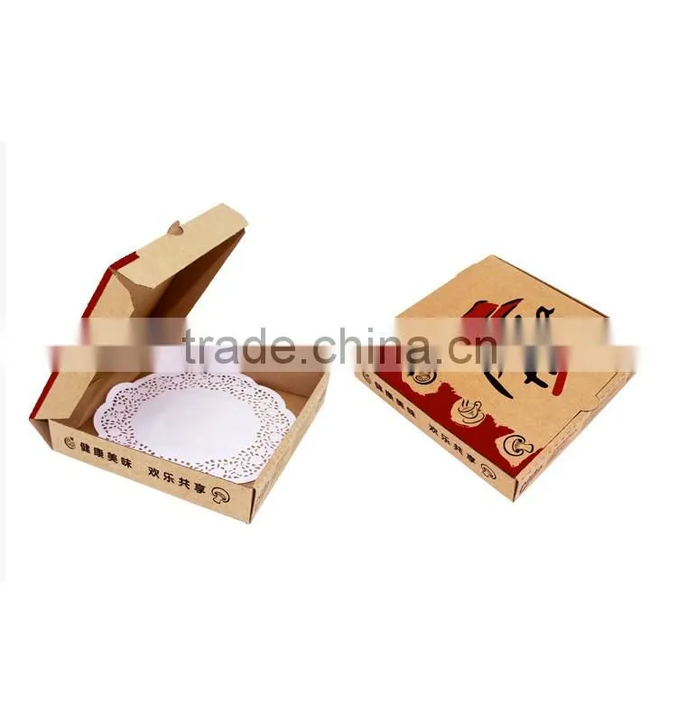 factory price custom made folding lid pizza box