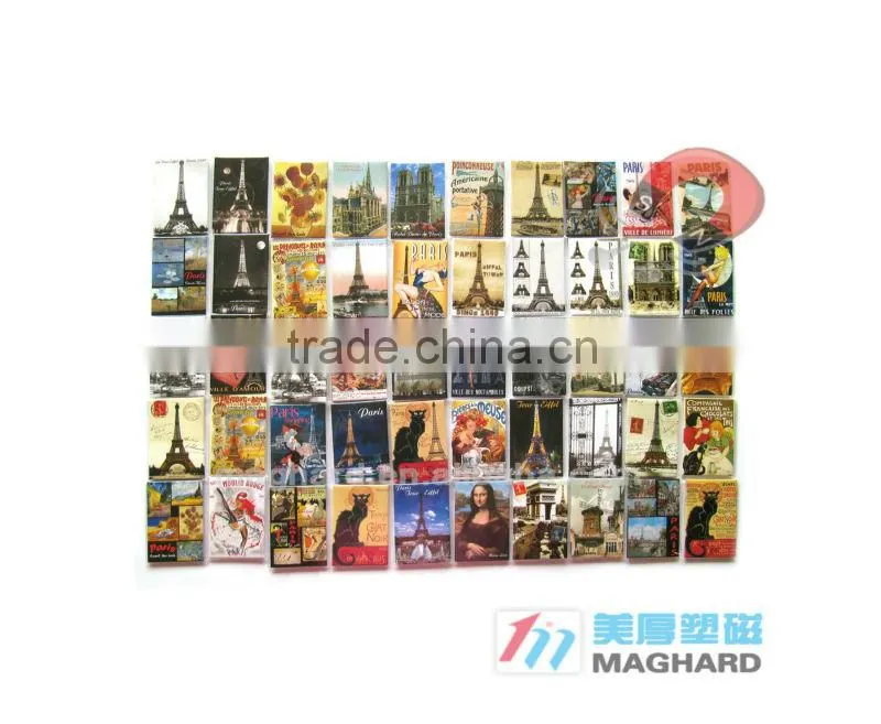 2015 alibaba wholesale china manufacturing Tourist souvenirs custom metal Eiffel Fridge Magnet