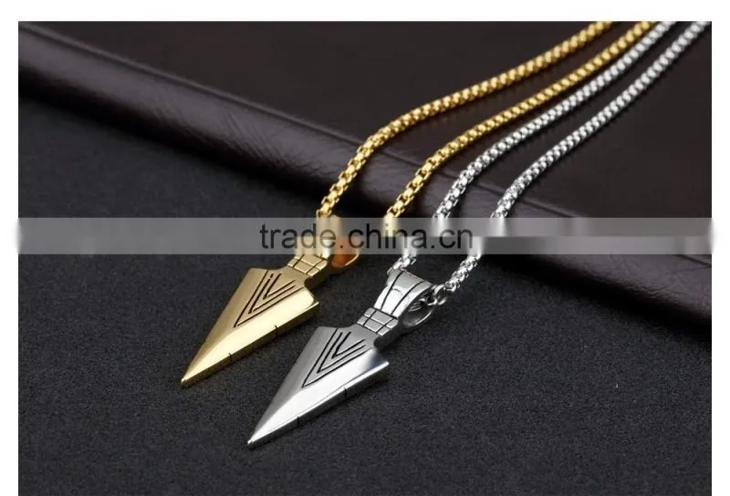 2016 trendy necklace set 18K yellow gold plated heavy designer gold pendant for men