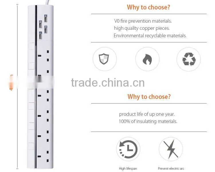 High quality use in home CE 4A Extension Socket