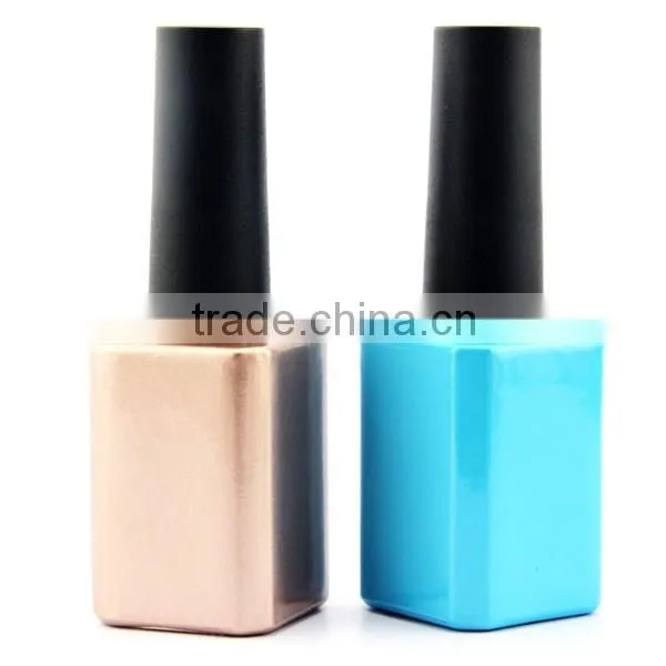fancy glass bottle for nail polish with dupont brush