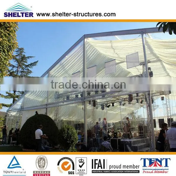 Decorated lining wedding party tent used different wedding festival hall for sale