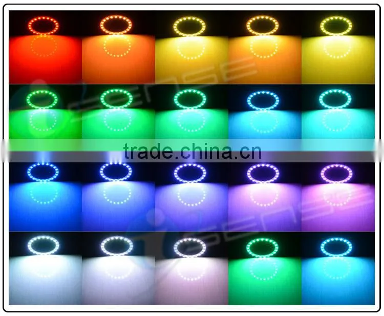 with Controller 5050 RGB LED Color Changing angle eyes eagle eyes headlight for jeep wrangler
