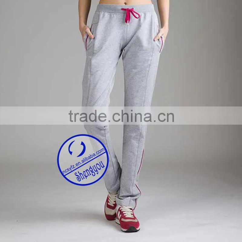 Wholesale custom high quality blank jogger pants for women