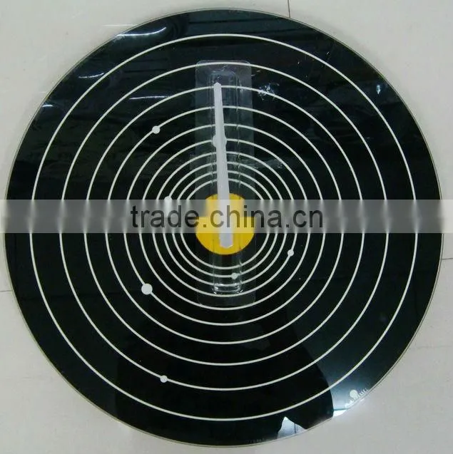 Glass decorative wall round wall mounted clock