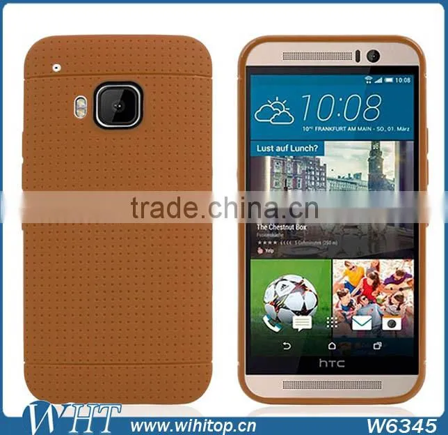 The Newest Design Silicon With Honeycomb Case for HTC One M9 Wholesale Price