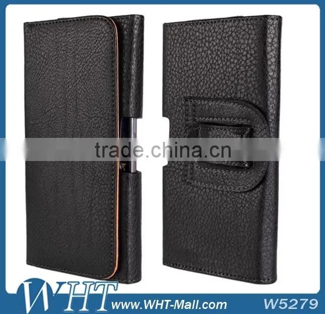 With Belt Clip Littchee Patterned Wallet Leather Pouch for HTC ONE 2 M8