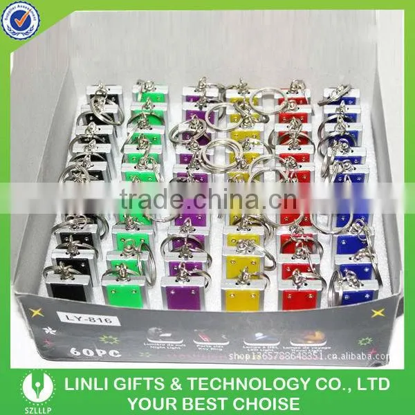 Led Flashlight Plastic Souvenir Keychain