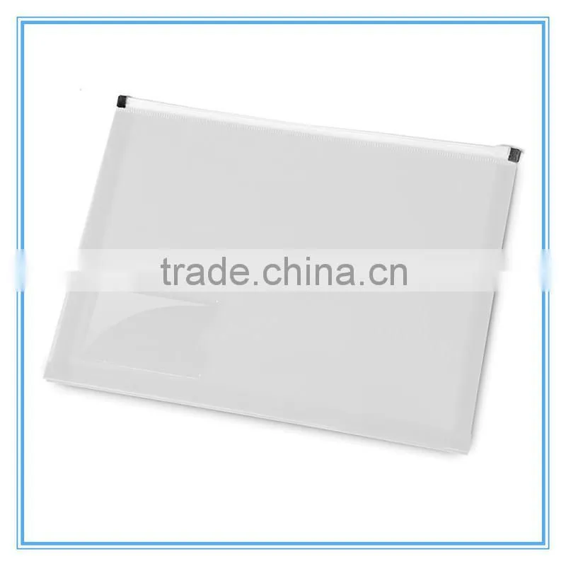 Dongguan factory cheap price document plastic clear file folder /document bag