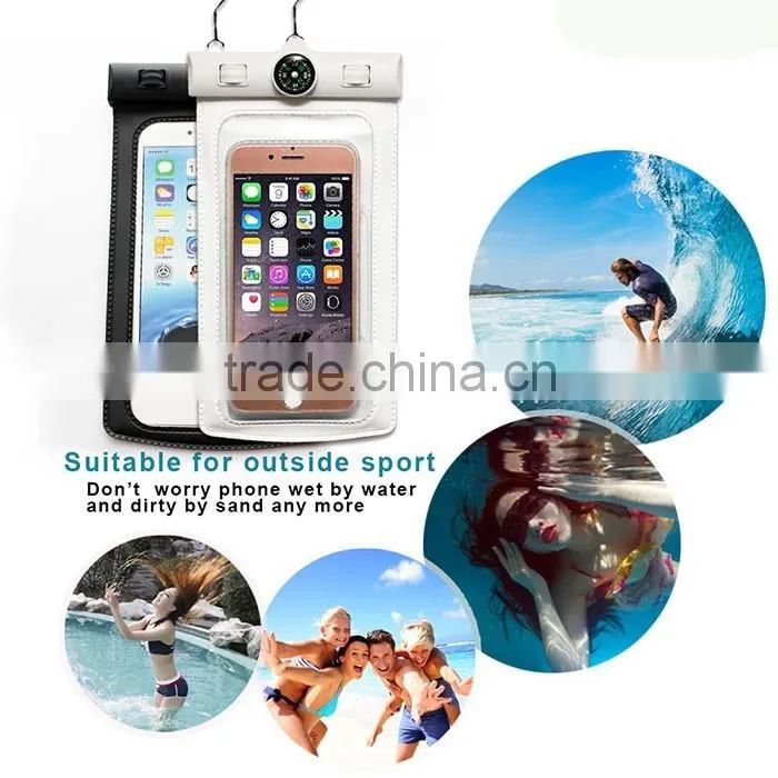 Outdoor sport PVC mobile phone pouch waterproof bag