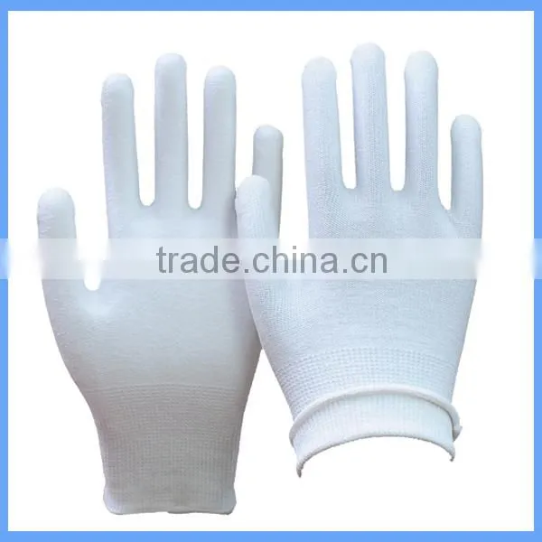 High Quality White Nylon Gloves Seamless Knit Hand Protection