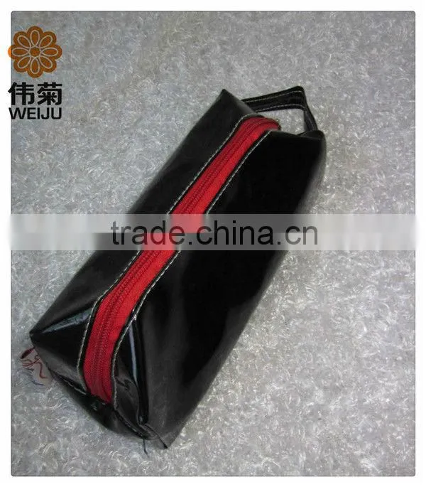 Red Polyester Net Pencil Case