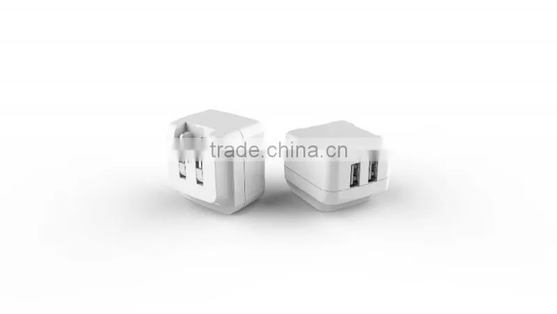 HLT dual usb 5V/3.4A rechargeable mobile phone charger