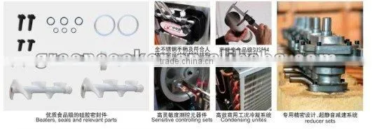 Yogurt spaghetti ice cream machine