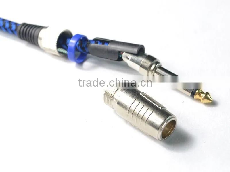 Double denoise gold plated connectors Nickel plated instrument cable