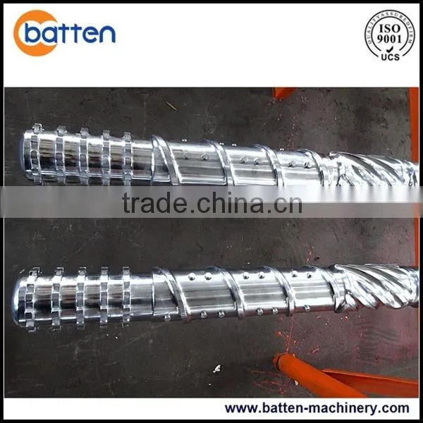 bimetallic 38CrMoAla single extruder bimetallic screw and barrel for plastic machine