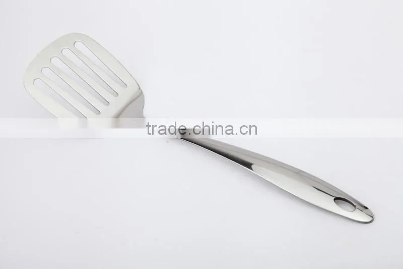 2015 New product stainless steel handle slotted turner
