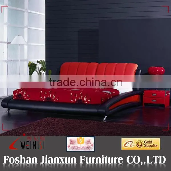 F6042 modern leather bed
