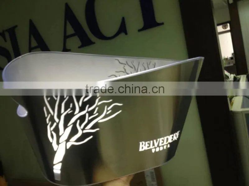 led ice bucket, grey goose, belvedere ice bucket