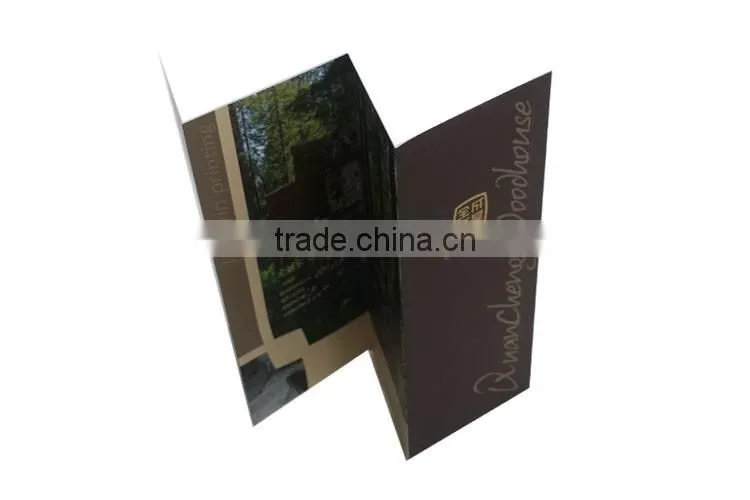 Glossy paper brochure, folder, leaflet, flyer printing in shenzhen