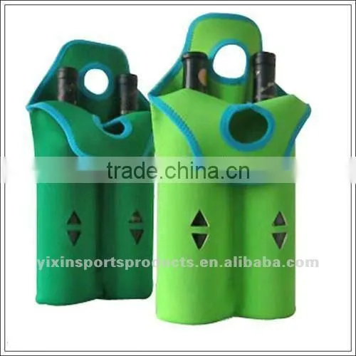 neoprene portable retro 2 pack bottle cooler