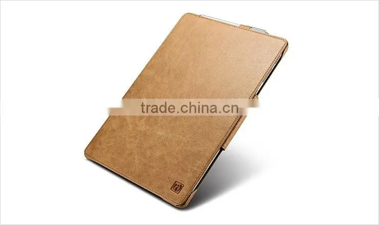 ICARER Genuine Leather Case for Microsoft Surface Pro 4 Flip Cover with Stand Function Luxury Series